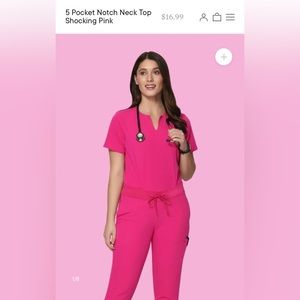 Bright Pink Mandala Scrubs